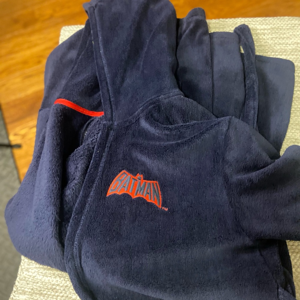 Luxurious Navy Blue Plush Robe - Picture 3 of 6